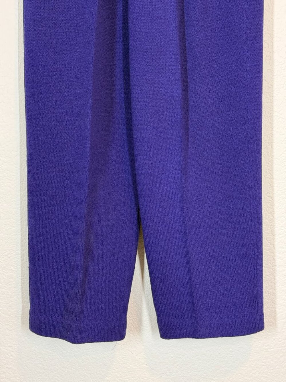 St John Santana Knit Trousers Pants Purple Quiet Luxury Vintage Retro 4 - Picture 6 of 10